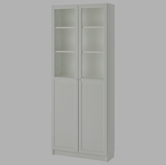 Ikea Billy/Oxberg kniznica s dvierkami - 4