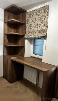 Predám nábytok do izby – Dub Halifax Tabakový (skriňa, stôl - 4