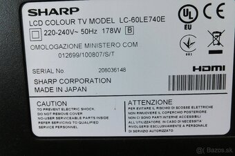 LCD televízor SHARP LC-60LE740E . - 4