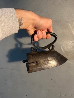 Žehlička starožitná s kameňom I vintage I retro - 4