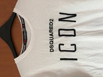 DSQUARED2 white damske tricko M/L - 4