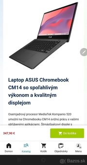 Predam notebook Asus Chromebook, nepouzivany, v krabici. - 4