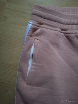 Pudrovoružové tepláky ADIDAS S - 4
