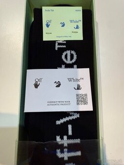 Ponožky Off-white, one-size, čierno-biela - 4