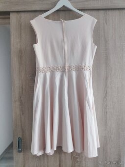 ružové šaty,marhuľkové šaty, šaty s kvetovou výšivkou - 4