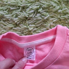 Nová dievčenská mikina, veľkosť 110cm little kids - 4