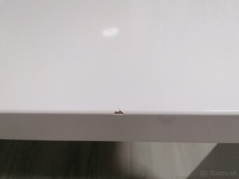 Jedálenský stôl 120 x 80 biely lesk - 4