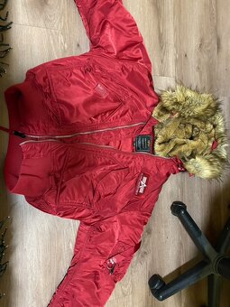 Alpha Industries Bunda Červená - 4