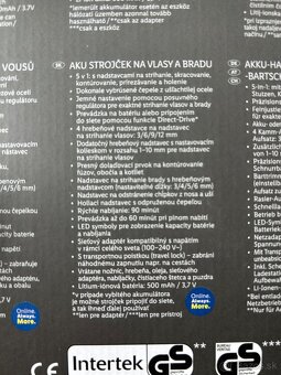 Bezdrôtový zastrihávač na vlasy a bradu - 4