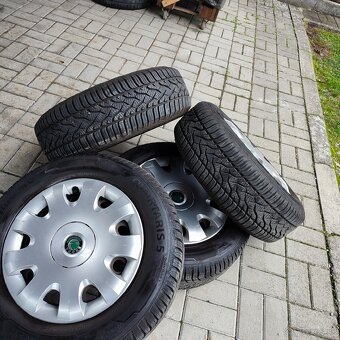 Predám 5x112r15 zimné, celoročné 195/65 - 4