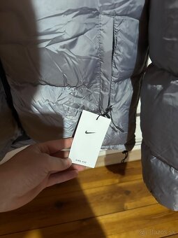 Zimná bunda Nike - sivá L/XL - 4