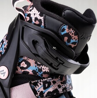 Nové dámske kolieskové korčule LEOPARD, veľ 37-40 - 4