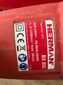 Vrtacie kladivo Herman BX-800 - 4