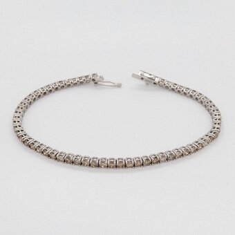 5,20 ct Diamantový tenisový náramok z bieleho zlata - 4