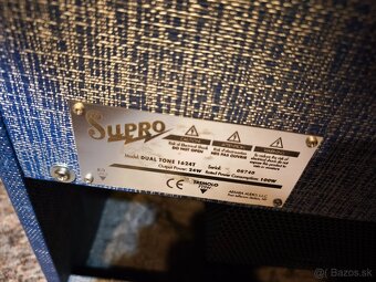 Supro 1624T Dual Tone Reissue 24-Watt 1x12" Guitar Combo - 4