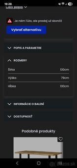 Jedalny masivny stôl - 4