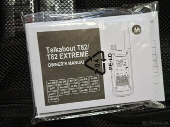 VYSIELAČKY Motorola TLKR T82 Extreme, Quadpack, žltá/čierna - 4