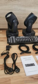 Set 2x 150W Beam hlavy + dmx pult + káble - 4