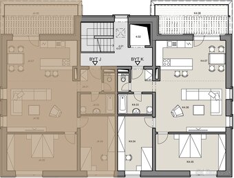 3 izbový byt s terasou č. IB_7J na predaj, Martin - širšie c - 4