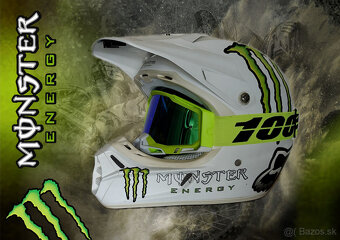 Fox V3 Ricky Carmichael Monster Pro Matte 12 Helmet (vel. L) - 4
