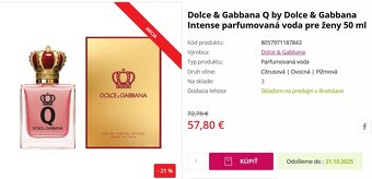 Dolce & Gabbana Queen Intense parfumovaná voda 50ml - 4