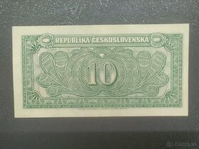 První poválečná bankovka 10 korun - 4