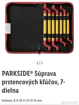 Parkside VDE sada izolovanych klucov 1000 V PC 56 EUR - 4