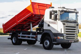 SCANIA R380 / 4X4 TROJSTRANNÝ SKLÁPAČ + HYDRAULICKÁ RUKA - 4