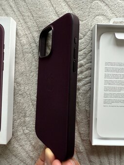 NOVÝ kryt pre Apple 15 Pro Max tkaninový - tmavo fialový - 4