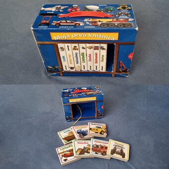Knižka, knižnica, koberček - puzzle, obkresľovacie kartičky - 4