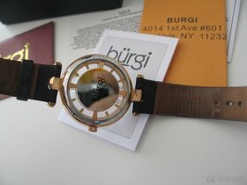 BURGI hodinky so 4 DIAMANTMI , PC 495 USD Nové - 4
