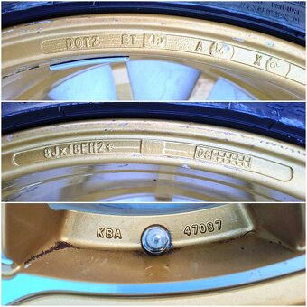 5x100 225 40 18 Dotz Zlaté+Chrom Audi VW Škoda Seat Mercedes - 4