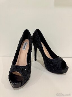 STEVE MADDEN čierne lodičky s platformou - 4