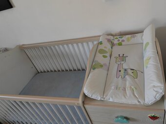 Detská postieľka rastúca masív Cilek + rošt + 2x matrac - 4