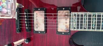 Predám elektrickú gitaru ESP LTD VIPER 1000 See Thru Cherry - 4