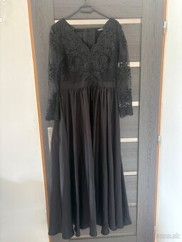 Čierne spoločenské šaty XXL M - 4