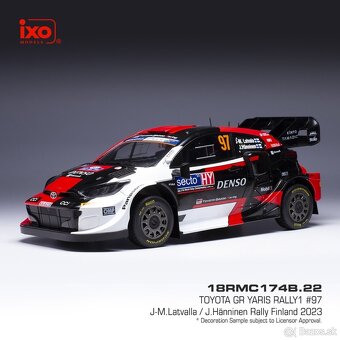 Modely Toyota GR Yaris Rally 1:18 IXO - 4