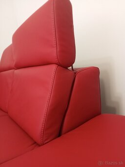 luxusná pohovka z pravej kože 240x210 cm TOP STAV - 4
