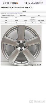 Audi A8 S8 D3 5x112 R19 rezerva - 4