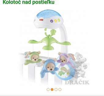Kolotoč nad postieľku Fisher Price - 4
