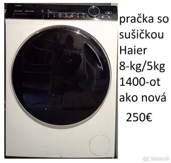 predám pračku so sušičkou Elektrolux.Whirlpool .... - 4
