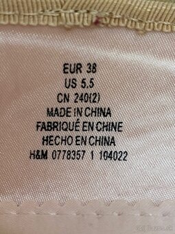 Trblietavé balerínky, veľkosť 38 - 4