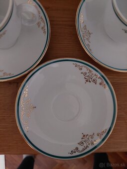 Šálky mokka 6 kusov Bohemia Czechoslovakia - 4