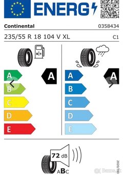 Nové pneu 235/55/r18 104V XL CONTINENTAL ECOCONTACT 6 - 4