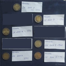 Zbierka nemeckých výročných dvojeurových "2EUR" mincí - 4
