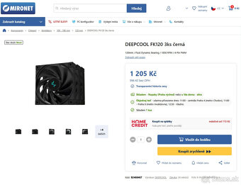 Sada ventilátorů DEEPCOOL FK120, 3ks, ultra tichá, PWM - 4