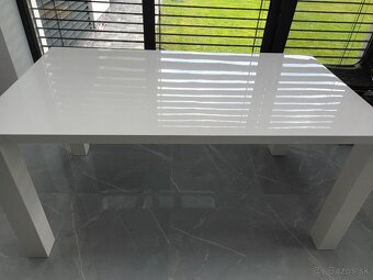 Predam jedalensky biely moderny velky stol 160x90 - 4