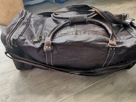 Cestovná taška - camell leather - 4
