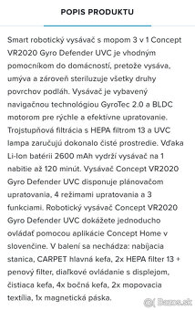 Robotický vysávač Concept VR2020 - nový - 4