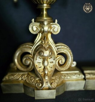 Monumentálna neorenesančná krbová zábrana z 19. storočia. - 4